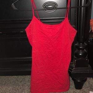 Red tank top